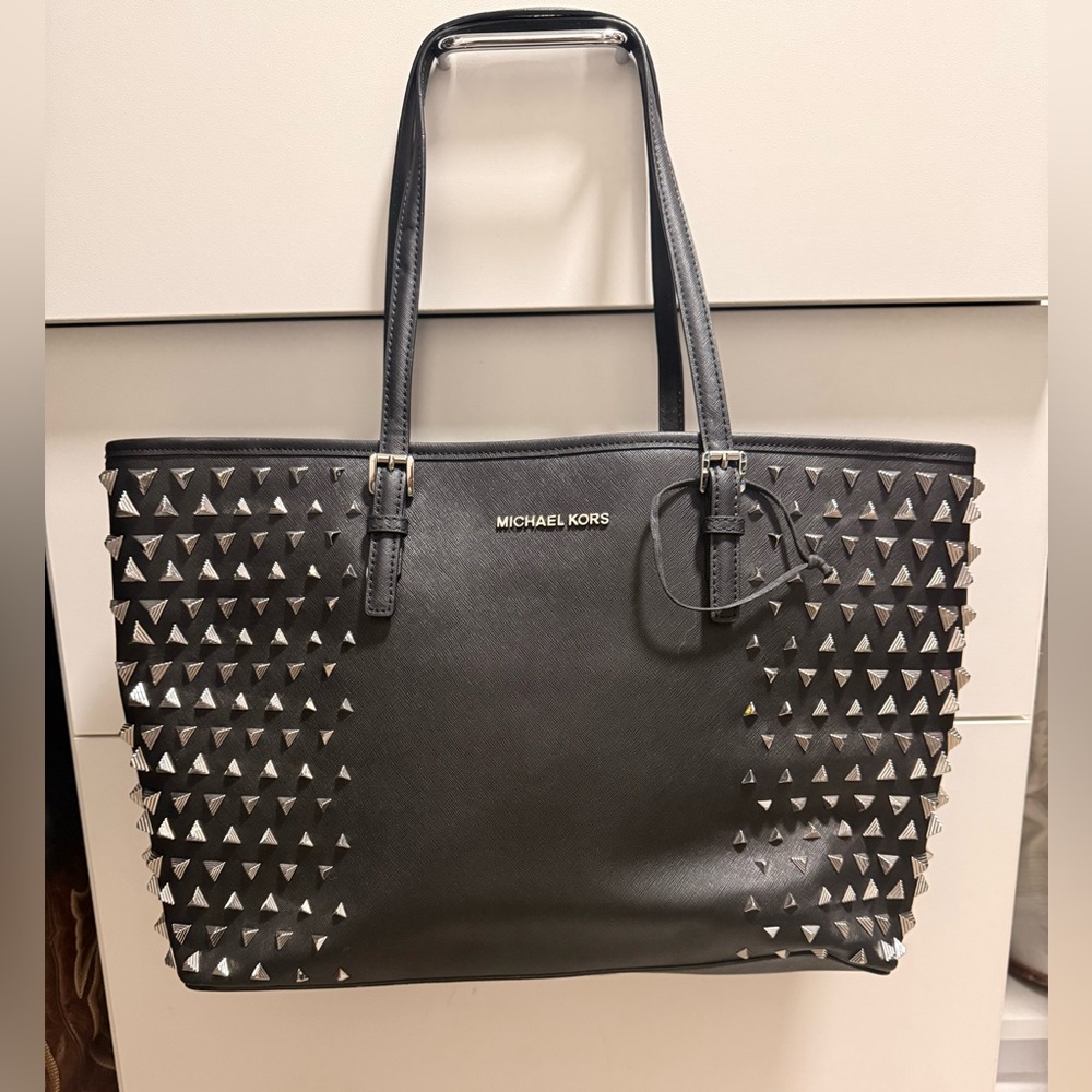 Limited edition Michael Kors Black Studded Tote Bag